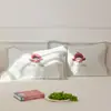Funda de almohada de algodón puro, Par de algodón, Funda de almohada de gasa de dibujos animados, Antideslizante, Anticaída, Funda de almohada para el hogar, Paquete individual