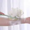 Cepillo Corporal Exfoliante de Doble Cara con Mango Largo, Cepillo para Espalda y Masajeador de Cerdas Suaves, Cepillo de Baño Exfoliante 2 en 1 para Ducha