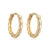 Aogou Europeo y Americano Transfronterizo INS Estilo Frío Irregular Martillado Geométrico Ear Cuff Simple Elegante Versátil Pendientes para Mujer