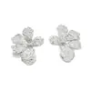 Pendientes de Flor de Metal Estilo Cool Europeo y Americano Pendientes de Personalidad Retro Franceses Pendientes de Temperamento de Gama Alta Fabricante Venta al por Mayor