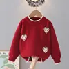 Suéteres de Invierno para Niñas 2025 Nuevo Estilo Suéteres de Otoño e Invierno para Niños Prendas de Punto Tops de Moda