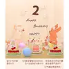 Decoración y Suministros para el Primer Cumpleaños de Bebé con Temática de Bosque, Tablero Kt Ambiental, Globos, Fondo para Fotos
