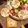 Etiquetas especiales con forma de Festival de Medio Otoño de estilo chino elegante, pastel de luna de regalo de Medio Otoño, pastel de yema de huevo, etiquetas y adornos decorativos para caja de regalo de frutas