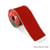 Nuevo Alambre de Hierro Borde Dorado Cinta de Terciopelo Plisado Color Cinta de Seda Decoración Navideña DIY Atrezzo para Arreglo de Escena Navideña
