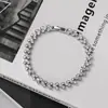 Pulseira Geométricas de Casal de Luxo com Pedras Cheias, Nicho Fashion, Super Fada, Nova Pulseira Exquisita e Versátil