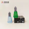 Botella de Vidrio Cónica de 30ml Botella para Aceite Esencial Botella con Gotero de Presión Botella para Desmaquillante Tónico Botella Dispensadora Cosmética Venta al por Mayor
