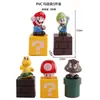 Super Mario Luigi Princesa Bowser Dinosaurio Monstruo Champiñón Gema Roja Gema Verde Orangután Modelo Adorno