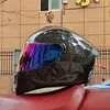 Casco de Motocicleta Certificado Nuevo Estándar Nacional para Hombres Tendencia Nacional Bluetooth Cálido de Cara Completa Cuatro Estaciones Celebridad de Internet Cuernos Personalizados
