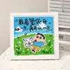 Desenho Animado Fofo Shin-chan Adesivo de Diamante Pintura Kit de Material DIY Pintura de Diamante de Pontos Decoração Atacado Direto do Fabricante