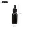 Atacado 10ml30ml50ml Frasco conta-gotas de Vidro Preto Brilhante à Prova de Luz Frasco para Óleo Essencial Embalagem Original para Cosméticos Líquidos Frasco de Essência