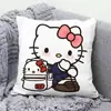 Almohada Hello Kitty Hallokitty Cojín Lindo de Dibujos Animados Corazón de Niña Cojín para Sala de Estar Sofá Oficina Almohada para Descanso de Almuerzo