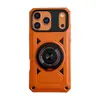 Adequado para Capa de Celular com Suporte Mecha para Iphone18Promax, Suporte Rotativo Apple 17Pro Capa Protetora 16