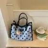 Bolso Grande de Lunares Estilo Relajado para Mujer 2026 Nuevo Bolso Tote de Verano para el Trabajo y los Desplazamientos Bolso de Hombro Único