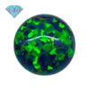 Huagang Gem Round Base Plana Imitação OPAL Gem OPAL Pedra Nua Sintética OPAL OP19 Inlay
