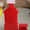 Novo Produto Divertido Shake Shake Display Stand para Sinalização Etiqueta de Preço Shaker Cabeça que Balança Alimentada por Bateria Publicidade Promoção Esquerda Direita