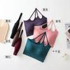 Ropa interior deportiva Naked Beauty para mujer, para correr, pilates, con almohadilla para el pecho, sujetador con hombros inclinados, ropa de yoga y fitness.