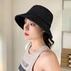 2024 Novo Chapéu de Pescador Estilo Coreano Feminino Primavera e Verão Mais Fácil de Combinar Estilo Japonês Cobertura Facial Proteção Solar Chapéu de Sol Chapéu Bacia Solar
