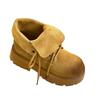 Botas con Tapa abatible para Mujer 2025 Nuevas Populares Estilo Británico Botas de Mujer Botas Individuales de Suela Gruesa de Dos usos Botas Cortas Botas de Ruibarbo