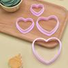 Nuevo Amor Galleta Simulación Molde Cortador de Galletas Forma de Corazón Herramientas de Horneado de Plástico Molde para Pastel de Fondant Arcilla