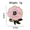 Broche de Flor de Rosa y Tulipán Transfronterizo Versátil Metal para Ropa de Niña Corsage Insignia de Joyería Pequeña Fresca Accesorios