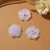 Macaron de color caramelo, malla con cuentas, lirio del valle, aplique de flor tridimensional, accesorios de decoración para ropa DIY, Hanfu y tocados