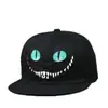 Boné de Baseball Anime Masculino Bonés Esportivos Chapéus Chapéu do Gato de Cheshire de Alice no País das Maravilhas Chapéu Snapback para Homens Meninos Meninas Ajustável