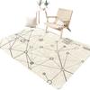 Alfombra de dibujos animados para sala de estar, venta al por mayor, ligera, de lujo, nórdica, para dormitorio, suelo, estudio, mesa de centro, manta, tienda