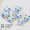 Cuentas de Cerámica Azules Separadas por Cuentas Pez Payaso Estrella Pulsera Collar Cadena para Teléfono Móvil Accesorios de Joyería Hechos a Mano DIY Material