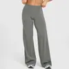 Pantalones de campana de cintura alta para comercio exterior transfronterizo sin líneas incómodas, pantalones de yoga holgados para exteriores para mujer, pantalones de yoga de pierna recta para mujer