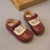 Zapatos de Cuero para Niñas 2026 Primavera y Otoño Nuevos Zapatos Infantiles Zapatos de Princesa para Niñas Pequeñas Mocasines de Suela Suave Zapatos Casuales para Bebé Modernos