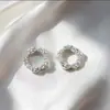 Anillo de Cobre Chapado en Oro de 18 Quilates con Perla de Circonita Doble Cara Anillo de Diamante con Agujero Pasante Accesorios para Joyería DIY Venta al por Mayor desde el Fabricante