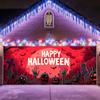 Banner de Halloween Tela Fluorescente para Colgar en la Puerta del Garaje para Celebrar la Noche de Halloween Decoración de Fiesta Tela de Fondo Dropshipping