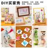 Marcador de Página com Flor Seca em Relevo Pacote de Material DIY Feito à Mão Cola Adesivos de Casamento em Relevo Decoração de Porta-Retrato Espécimes de Plantas