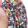 Jingde Jewelry Contas Soltas de Pedra Vulcânica Coloridas para Aromaterapia Acessórios para Joias Artesanais DIY Contas Redondas Semi-Acabadas Acessórios Venda por Atacado