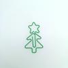 Clip de papel de árbol de Navidad verde, clip de papel de planta, clip de papel de dibujos animados, forma de alfiler, estrella de cinco puntas, árbol de Navidad al por mayor