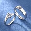 Anillos de Boda de Moda Estilo Coreano, Anillos de Pareja de Diamante de Alto Carbono, Accesorios de Boda, Regalos, Anillos de Diamante Simulados, Envío Directo