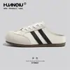 Meias-pantufas Universais Fechadas para Homem, Novidade Primavera/Verão 2026, Sapatos Slip-On Preguiçosos de Sola Grossa, Sapatos Versáteis para Exterior Estilo Birkenstock