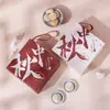 Caja Creativa Portátil de Cajón para Pasteles de Luna de Mediados de Otoño Caja de Empaque de Pasteles de Luna Estilo Nacional Corazón Fluyente Caja de Regalo para el Festival de Mediados de Otoño de 68 Granos