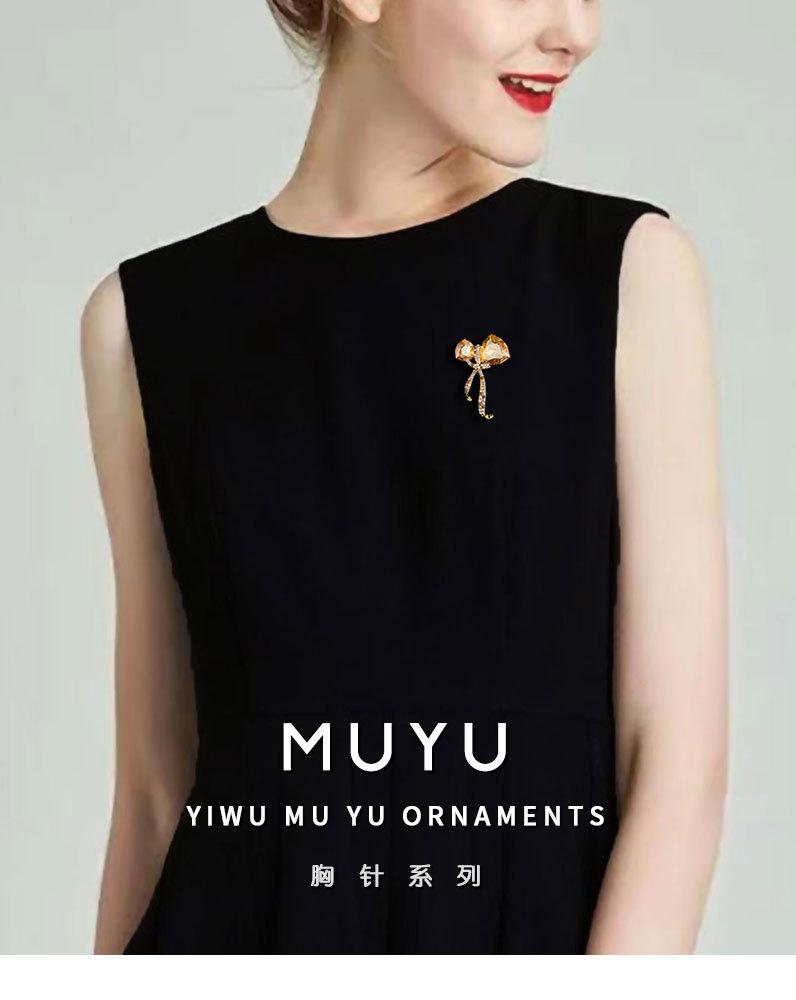 时尚奢华高级感蝴蝶结胸针小众新品丝带胸花高端大气