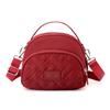 Moda nueva bolsa de mensajero casual textura moderna color sólido simple hombro pequeño cuadrado empaque teléfono móvil bolsa pequeña para mujer