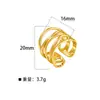 Anillo Meizu de acero de titanio europeo y americano que no se decolora para mujer, diseño de nicho, chapado en oro, joyería de acero inoxidable de lujo ligero, accesorio de alta gama