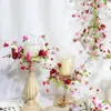 26 Anos Novo Dia dos Namorados Coração Vermelho Rosa Flor Fruta Baga Velas Anel Centro de Mesa Suporte de Velas Decorativo Anel Transfronteiriço