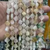 Cristal Natural 11MM Trevo de Quatro Folhas Citrino Pó de Cristal Olho de Tigre Contas para Pulseira Colar DIY Acessórios