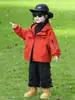 Conjunto de Cortavientos de Dos Piezas para Niños para Primavera y Otoño, Estilo Coreano, Chaqueta Deportiva Elegante y Genial para Niños, Comercio Exterior Transfronterizo