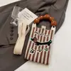Monedero para Fiesta Estudiantil, Bolso para Teléfono Móvil de Compras, Bolso de Hombro Pequeño Tejido, Bolso de Mano Lindo Versátil, Bolso Cruzado Mini para Mujer