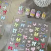 Pegatinas para Uñas Estéreo de Relieve 5D Oso de Miel, Pegatinas Adhesivas para Uñas de Animales Lindos, Manual para Niños al por Mayor