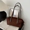 Bolsa Boston retrô coreana de nicho para axila feminina, outono, grande capacidade, minimalista, versátil para o dia a dia, bolsa de ombro tote