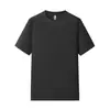 Camiseta unisex de cuello redondo 10A Sorona de tacto frío, 250g, uniforme para grupo de trabajo, color liso, versátil, se puede imprimir con texto