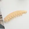 Novo Presilha Banana de Plástico de Alta Qualidade com Dentes para Grande Volume de Cabelo, Presilha Vertical Fashion, Base de Presilha Acessório Fresca e Doce