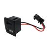 Doble capa conector USB tipo C hembra asiento A hembra hebilla lámpara USB conector de carga toma de corriente con conector de cable